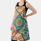 カラフルパッチワーク瓦：イスラム教のモチーフ。 エプロン (インサイチュ)