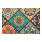 カラフルパッチワーク瓦:イスラム教のモチーフ。 枕カバー (裏面)