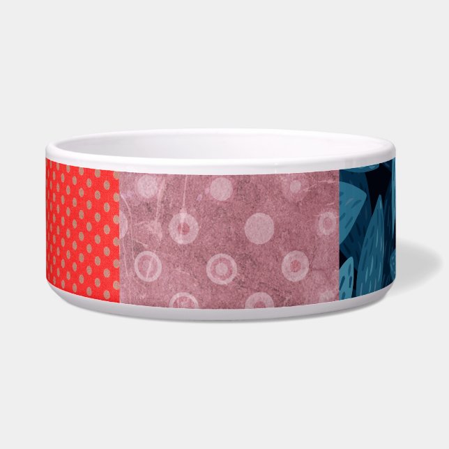 カラフルパッチワーク組成 ボウル (左)