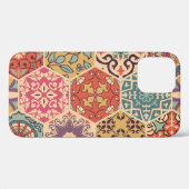 カラフルパッチワーク・タイル・イスラムのモチーフ Case-Mate iPhoneケース (裏面 (横))