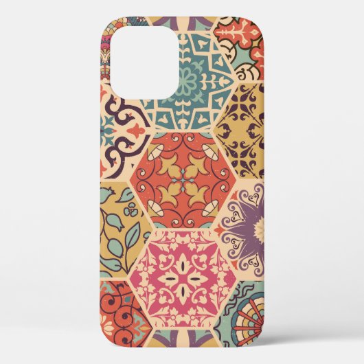 カラフルパッチワーク・タイル・イスラムのモチーフ Case-Mate iPhoneケース (裏面)