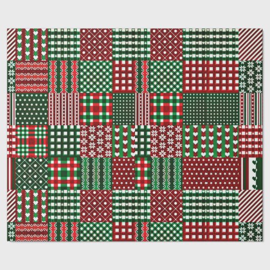 カラフルパッチワーク ラッピングペーパー (シーム)