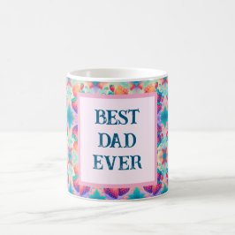 カラフルパパ最高の入りイチゴ コーヒーマグカップ