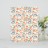 カラフルパンプキ離れン、パターンのスクラップブック紙 (スタンド正面)