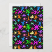 カラフルパンボール誕生日パーティーの招待状 招待状 (裏面)