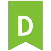 カラフルパーソナライズされたカスタム バンティングフラッグ (第2の旗)