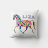カラフルパーソナライズされたガーリーファンタジー クッション (正面)