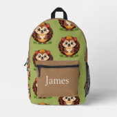 カラフルパーソナライズされたリュック プリントバックパック (正面)