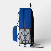 カラフルパーソナライズされたリュック、青いかり プリントバックパック (右)