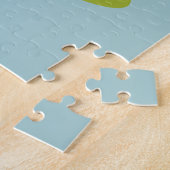 カラフルパーソナライズされた漫画ジュラ紀の青空 ジグソーパズル (側面)