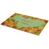 カラフルパーソナライズされた秋 カッティングボード (角)