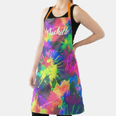 カラフルパーソナライズされた絞り染め エプロン (インサイチュ)