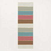 カラフルパーソナライズされた色ストライプ ヨガマット (裏面)