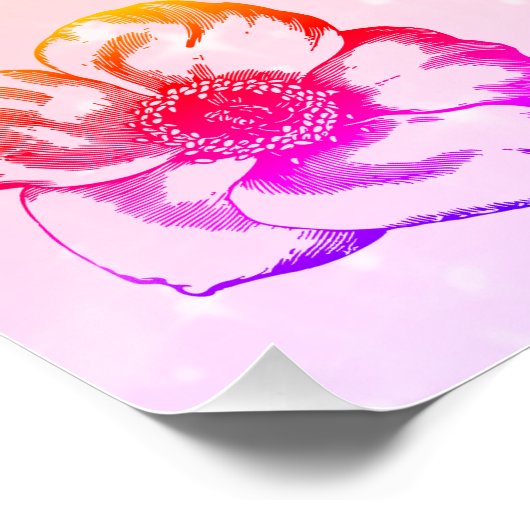 カラフルパーソナライズされた誕生日おめでとう ポスター (コーナー)