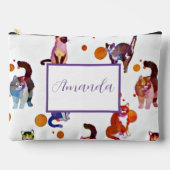 カラフルパーソナライズされた アクセサリーポーチ (正面)