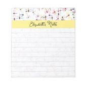 カラフルパーソナライズされた ノートパッド (正面)