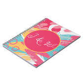 カラフルパーソナライズされた ノートブック (左側)