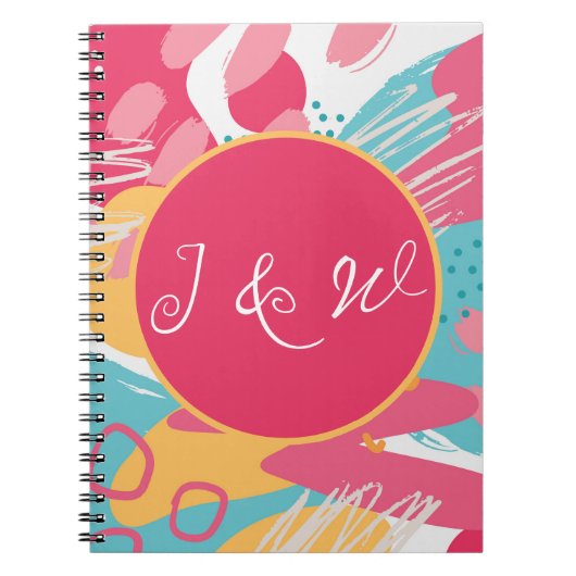 カラフルパーソナライズされた ノートブック (正面)