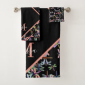 カラフルパーソナライズされた バスタオルセット (インサイチュ)