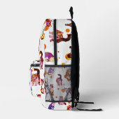 カラフルパーソナライズされた プリントバックパック (右)