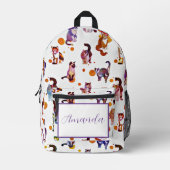 カラフルパーソナライズされた プリントバックパック (正面)