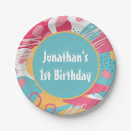 カラフルパーソナライズされた ペーパープレート