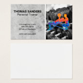 カラフルパーソナルトレーナーロゴ |ダンベル (正面&裏面)