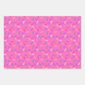 カラフルパーティーお祝い型包み紙 ラッピングペーパーシート (正面)