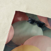 カラフルパーティーバルーンのパターン ビーチタオル (インサイチュ)