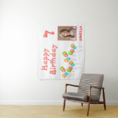 カラフルパーティーバルーンkid誕生日写真 タペストリー (インサイチュ)