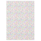 カラフルパーティー散布パターン テーブルクロス (正面)