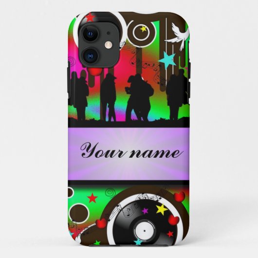 カラフルパーティー踊り Case-Mate iPhoneケース (裏面)