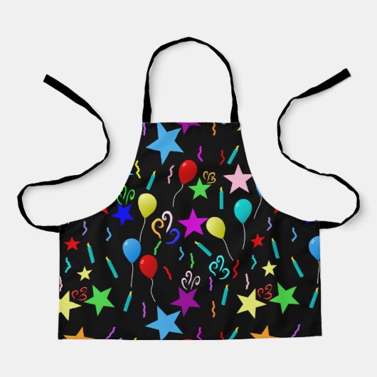 カラフルパーティー風船 エプロン (正面)