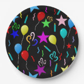 カラフルパーティー風船 ペーパープレート (正面)