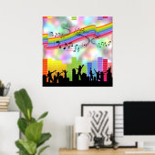 カラフルパーティー ポスター (ホームオフィス)