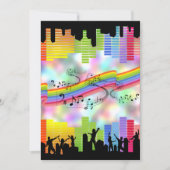 カラフルパーティー 招待状 (正面)