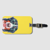 カラフルヒッスターベルネーズマウンテンドッグ ラゲッジタグ (正面横)