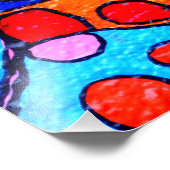 カラフルヒッピー愛の写真プリント フォトプリント            (角)