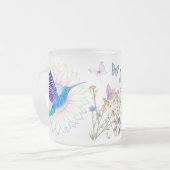 カラフルヒマワリ フロストグラスマグカップ (正面左)