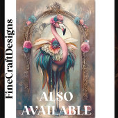 カラフルビクトリアンカーニバルフラミンゴBH5 Decompage 薄葉紙