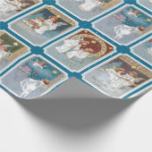 カラフルビクトリアンクリスマス ラッピングペーパー (角)