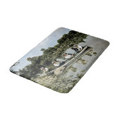 カラフルビクトリアンEra Summer Boatingおもしろい バスマット (アングル)