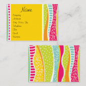 カラフルビジファンキーネス・カード： 名刺 (正面/裏面)