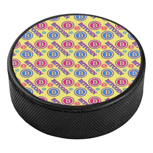 カラフルビットコインパターン アイスホッケーパック (3/4)