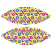 カラフルビットコインパターン アメリカンフットボール (パネル)