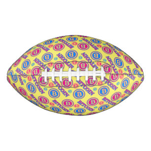 カラフルビットコインパターン アメリカンフットボール