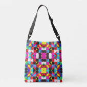 カラフルビットコ鮮やかイン(HD) クロスボディバッグ (裏面)