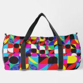 カラフルビットコ鮮やかイン(HD) ダッフルバッグ (裏面)