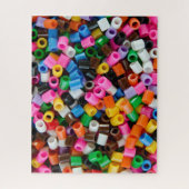 カラフルビーズの背景 ジグソーパズル (縦)