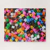 カラフルビーズの背景 ジグソーパズル (横)